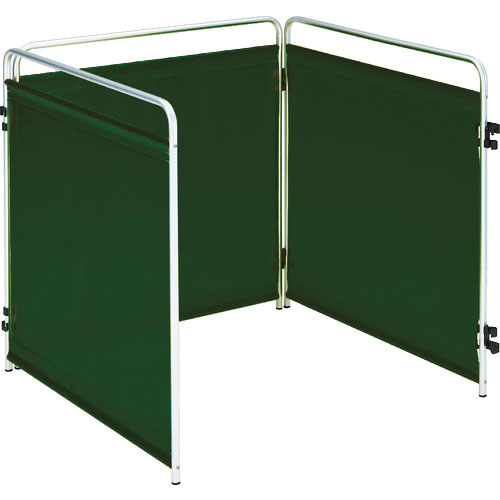 ＴＲＵＳＣＯ　小型溶接遮光フェンス　９００ｍｍ角　三面セット　ダークグリーン＿