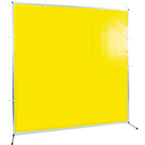 ＴＲＵＳＣＯ　溶接用遮光フェンス　アルミ製　　Ｗ２０００ＸＨ２０００　イエロー＿