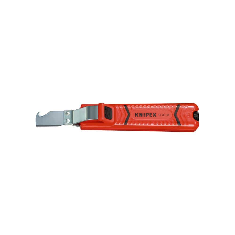 ＫＮＩＰＥＸ　電工ナイフ　１６５ｍｍ　プラスチックコーティングハンドル　１６２０－１６５