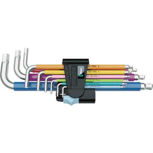 Ｗｅｒａ　３９５０ＳＰＫＬ／９　ステンレス　マルチカラーヘックスキーセット＿