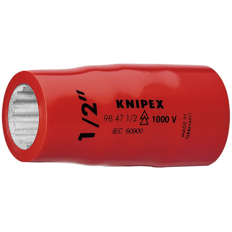 ＫＮＩＰＥＸ　１０００Ｖ　１／２差込　インチサイズ　絶縁ソケット　１１／１６　９８４７－１１／１６