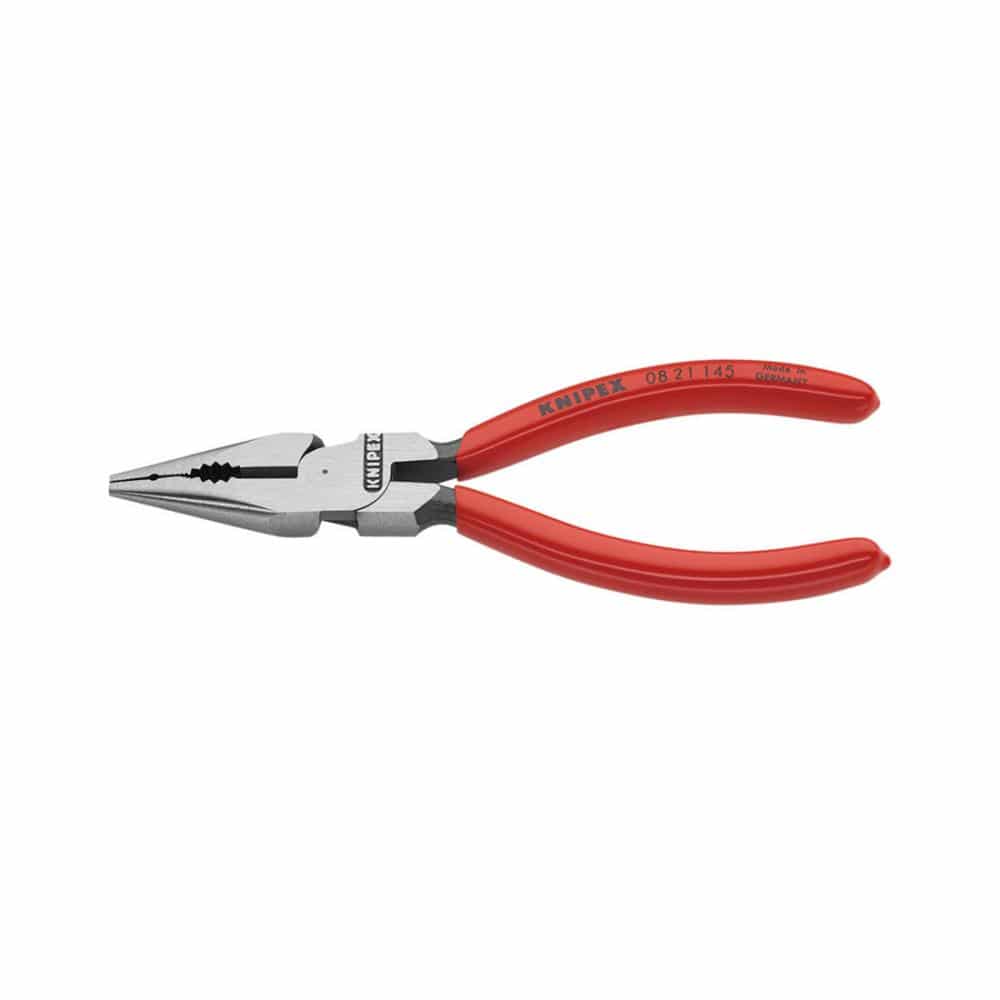 ＫＮＩＰＥＸ　ニードルノーズペンチ１４５ｍｍ　プラスチックコーティングハンドル　０８２１－１４５ＳＢ