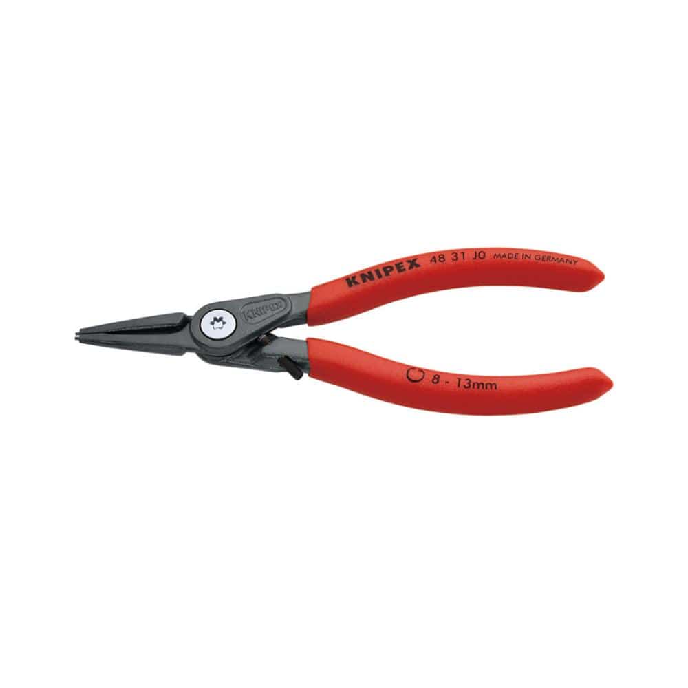 ＫＮＩＰＥＸ　ストッパー付穴用精密スナップリングプライヤー　直　先端径０．９ｍｍ　４８３１－Ｊ０