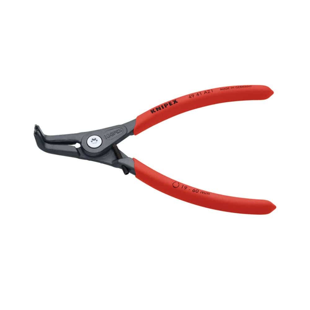 ＫＮＩＰＥＸ　ストッパー付軸用精密スナップリングプライヤー先端９０°曲先端１．８ｍｍ４９４１－Ａ２１