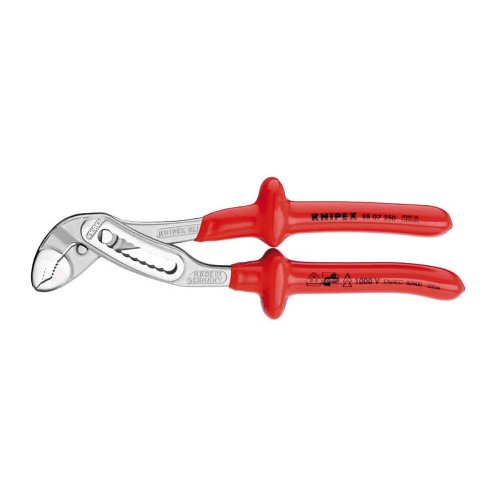 ＫＮＩＰＥＸ　１０００Ｖ絶縁　アリゲーター　ウォーターポンププライヤー　２５０ｍｍ　８８０７－２５０