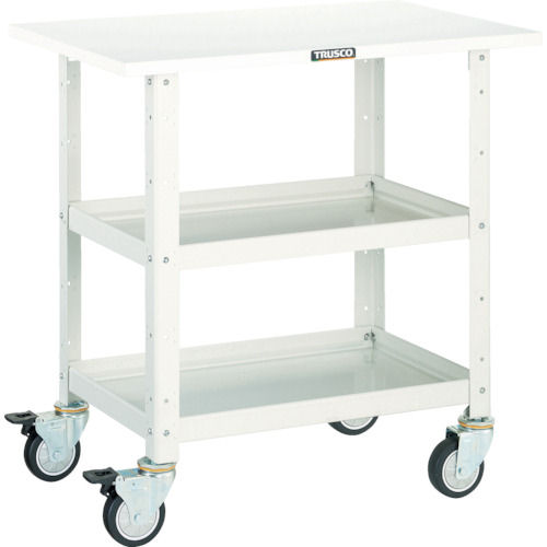 ＴＲＵＳＣＯ　バーディワゴン　６００Ｘ４００　天板付　ウレタン車輪　Ｗ色＿