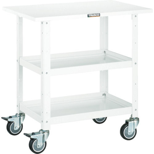ＴＲＵＳＣＯ　バーディワゴン　６００Ｘ４００　天板付　ウレタン車輪　ＹＧ色＿