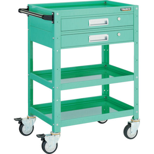 ＴＲＵＳＣＯ　バーディワゴン　６００Ｘ４００　引出付　ウレタン車輪　ＹＧ色＿
