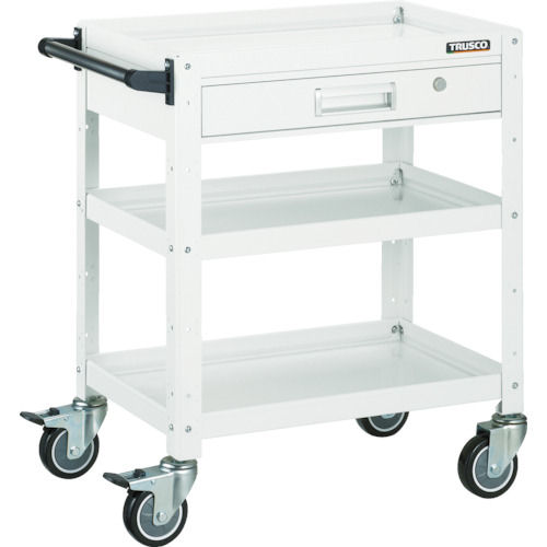 ＴＲＵＳＣＯ　バーディワゴン　６００Ｘ４００　引出付　ウレタン車輪　ＹＧ色＿