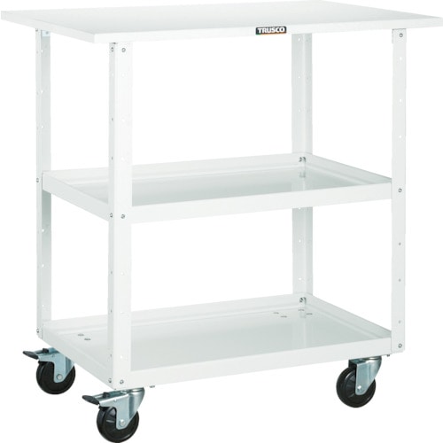 ＴＲＵＳＣＯ　イーグルワゴン　７５０Ｘ５００　天板付　４輪自在　ＹＧ色＿