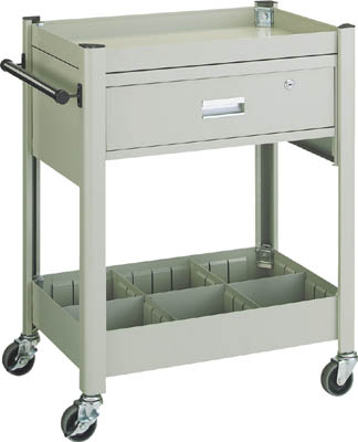 ＴＲＵＳＣＯ　コンビネーションワゴン　６４３Ｘ４２７　１段引出・仕切板付＿