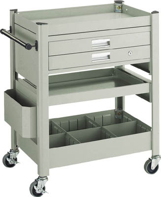 ＴＲＵＳＣＯ　コンビネーションワゴン　６４３Ｘ４２７ＸＨ８８０　スライド棚付＿