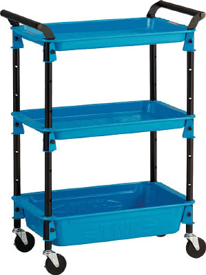 ＴＲＵＳＣＯ　ツールワゴンロイヤル５８６×３２０×８３３深１浅２　スカイ＿