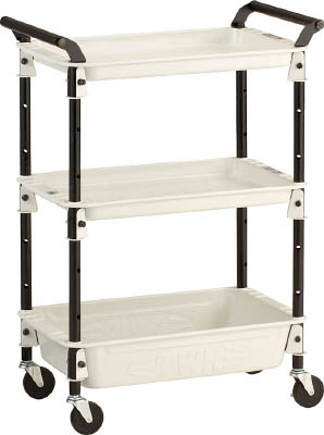 ＴＲＵＳＣＯ　ツールワゴンロイヤル５８６×３２０×８３３深１浅２　ホワイト＿