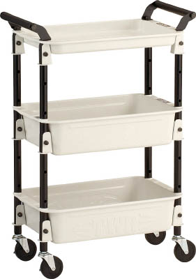 ＴＲＵＳＣＯ　ツールワゴンロイヤル５８６×３２０×８３３深２浅１　ホワイト＿