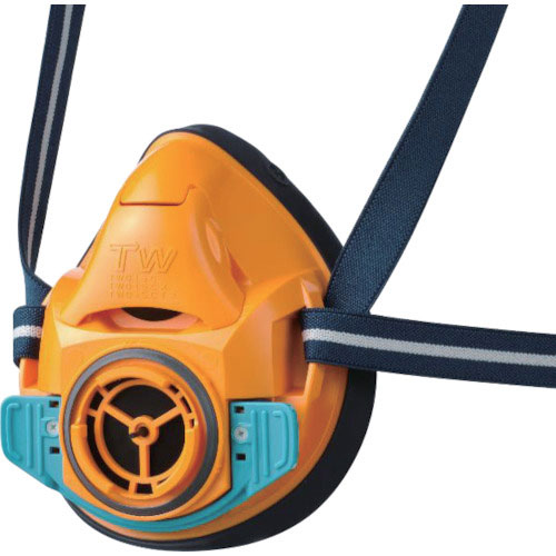 シゲマツ　防毒マスク・防じんマスク　ＴＷ０１ＳＣ　オレンジ　Ｍ＿