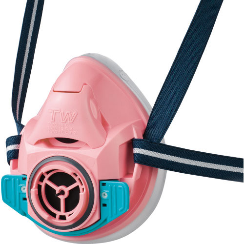 シゲマツ　防毒マスク・防じんマスク　ＴＷ０１ＳＣ　ピンク　Ｓ＿