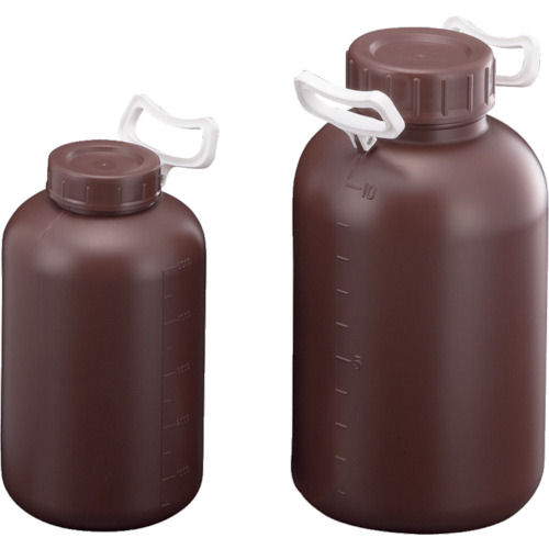 サンプラ　ＰＥ取手付広口瓶　遮光　５Ｌ＿