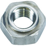 ＴＲＵＳＣＯ　六角溶接ナット　１Ａ　Ｍ４　パイロット付　ステンレス　１０個入＿