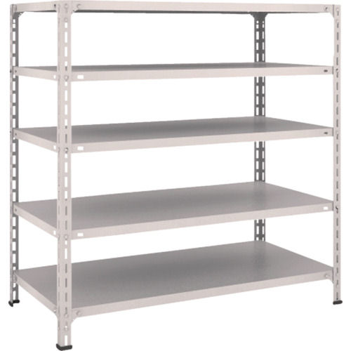 ＴＲＵＳＣＯ　軽量棚開放型　Ｗ１２００ＸＤ６００ＸＨ１２００　５段　ネオグレー＿