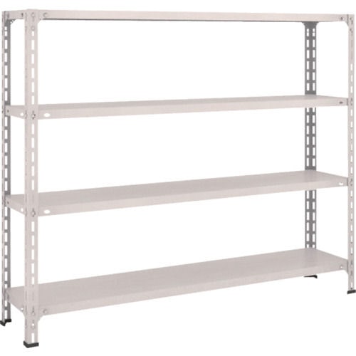 ＴＲＵＳＣＯ　軽量棚開放型　Ｗ１５００ＸＤ３００ＸＨ１２００　４段　ネオグレー＿