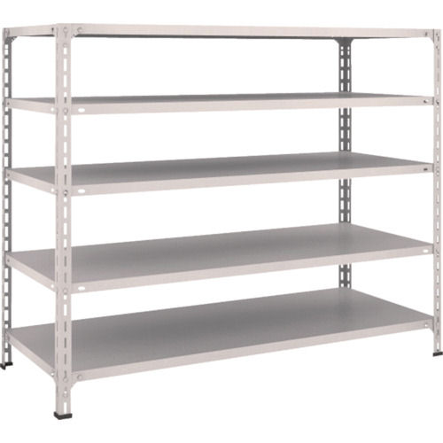 ＴＲＵＳＣＯ　軽量棚開放型　Ｗ１５００ＸＤ６００ＸＨ１２００　５段　ネオグレー＿