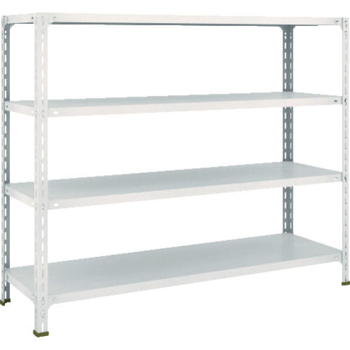 ＴＲＵＳＣＯ　軽量棚開放型　Ｗ１５００ＸＤ４５０ＸＨ１２００　４段　ネオグレー＿