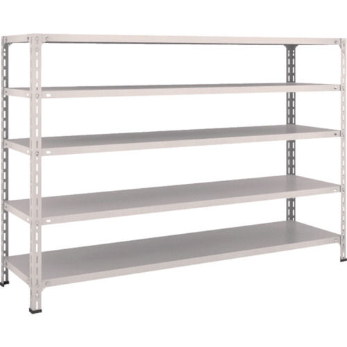 ＴＲＵＳＣＯ　軽量棚開放型　Ｗ１８００ＸＤ４５０ＸＨ１２００　５段　ネオグレー＿