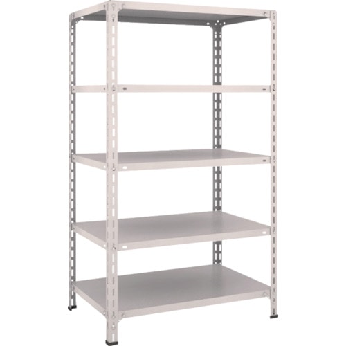 ＴＲＵＳＣＯ　軽量棚開放型　Ｗ８７５ＸＤ６００ＸＨ１５００　５段　ネオグレー＿