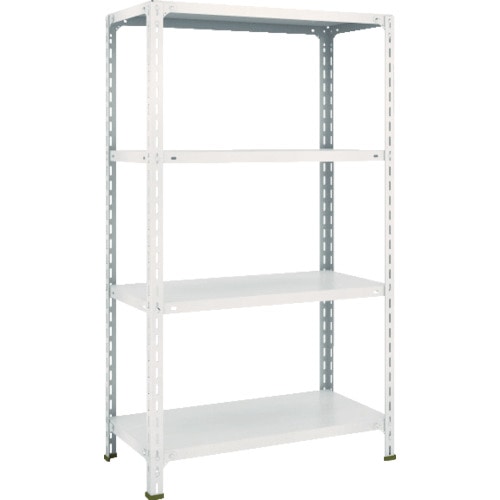 ＴＲＵＳＣＯ　軽量棚開放型　Ｗ８７５ＸＤ４５０ＸＨ１５００　４段　ネオグレー＿