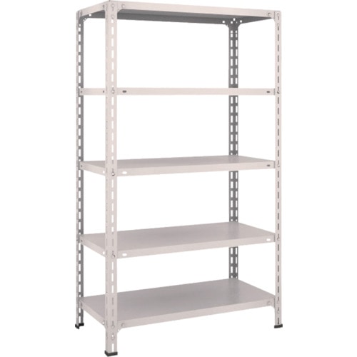 ＴＲＵＳＣＯ　軽量棚開放型　Ｗ８７５ＸＤ４５０ＸＨ１５００　５段　ネオグレー＿