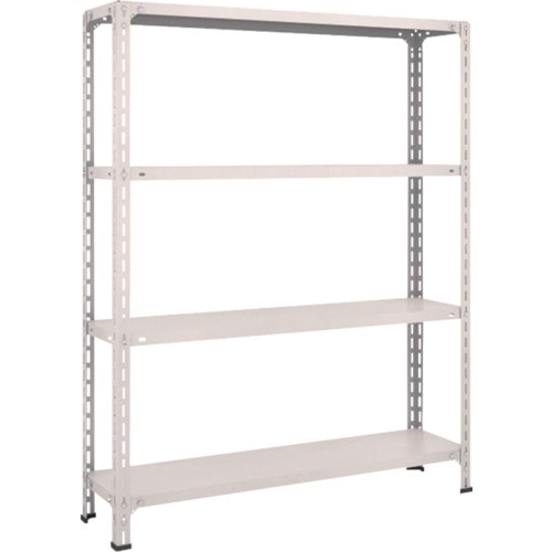 ＴＲＵＳＣＯ　軽量棚開放型　Ｗ１２００ＸＤ３００ＸＨ１５００　４段　ネオグレー＿