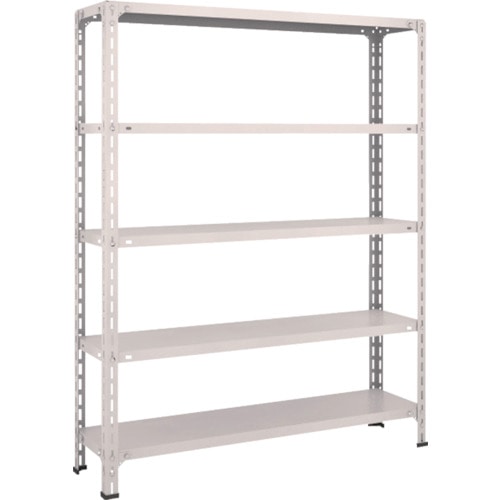 ＴＲＵＳＣＯ　軽量棚開放型　Ｗ１２００ＸＤ３００ＸＨ１５００　５段　ネオグレー＿