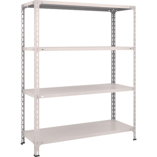 ＴＲＵＳＣＯ　軽量棚開放型　Ｗ１２００ＸＤ４５０ＸＨ１５００　４段　ネオグレー＿