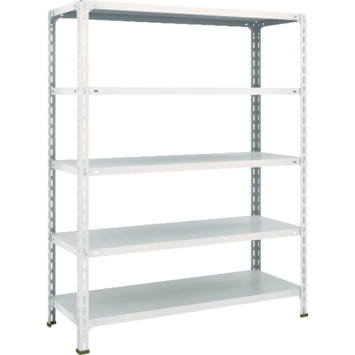ＴＲＵＳＣＯ　軽量棚開放型　Ｗ１２００ＸＤ４５０ＸＨ１５００　５段　ネオグレー＿