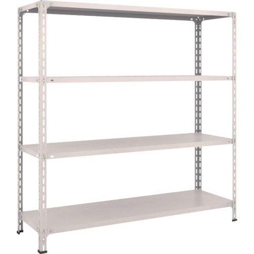 ＴＲＵＳＣＯ　軽量棚開放型　Ｗ１５００ＸＤ４５０ＸＨ１５００　４段　ネオグレー＿