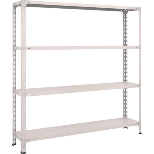 ＴＲＵＳＣＯ　軽量棚開放型　Ｗ１５００ＸＤ３００ＸＨ１５００　４段　ネオグレー＿