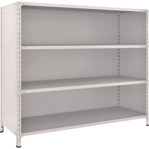 ＴＲＵＳＣＯ　軽量棚背板・側板付　Ｗ１８００ＸＤ６００Ｘ１５００　４段　ネオグレー＿