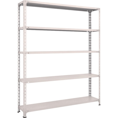 ＴＲＵＳＣＯ　軽量棚開放型　Ｗ１５００ＸＤ３００ＸＨ１８００　５段　ネオグレー＿