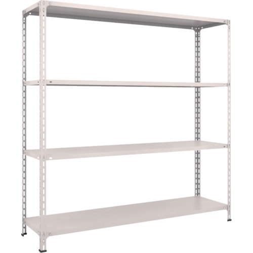 ＴＲＵＳＣＯ　軽量棚開放型　Ｗ１８００ＸＤ４５０ＸＨ１８００　４段　ネオグレー＿