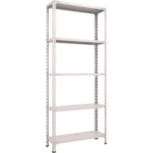 ＴＲＵＳＣＯ　軽量棚開放型　Ｗ８７５ＸＤ３００ＸＨ２１００　５段　ネオグレー＿