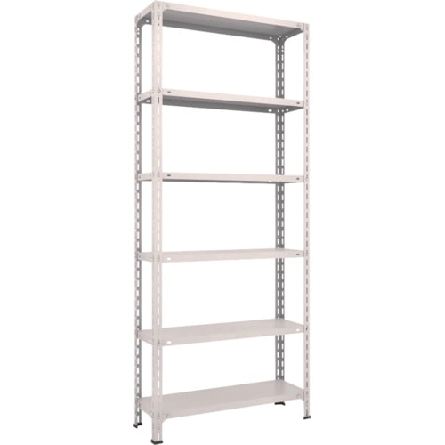 ＴＲＵＳＣＯ　軽量棚開放型　Ｗ８７５ＸＤ３００ＸＨ２１００　６段　ネオグレー＿