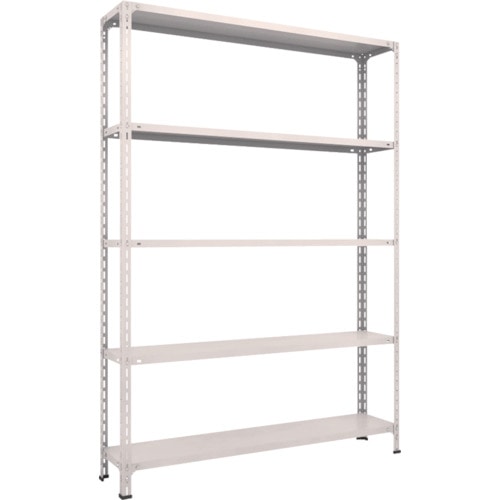 ＴＲＵＳＣＯ　軽量棚開放型　Ｗ１５００ＸＤ３００ＸＨ２１００　５段　ネオグレー＿