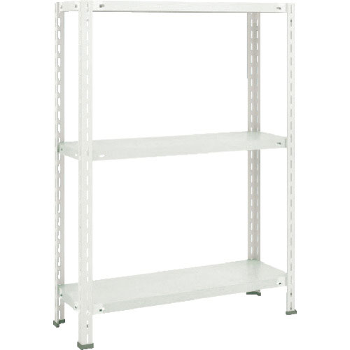 ＴＲＵＳＣＯ　軽量棚　中棚ボルトレス型１８００Ｘ６００Ｘ１２００　３段　ネオグレー＿