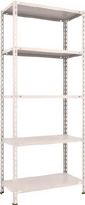 ＴＲＵＳＣＯ　軽量棚　中棚ボルトレス型　８７５Ｘ４５０Ｘ２１００　５段　ネオグレー＿
