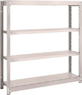 ＴＲＵＳＣＯ　Ｍ１．５型軽中量棚　１１６０Ｘ２９５Ｘ１２００　４段連結　ネオグレー＿