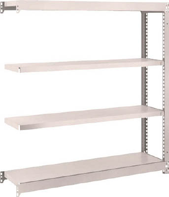 ＴＲＵＳＣＯ　Ｍ１．５型軽中量棚　１１６０Ｘ２９５Ｘ１２００　４段連結　ネオグレー＿