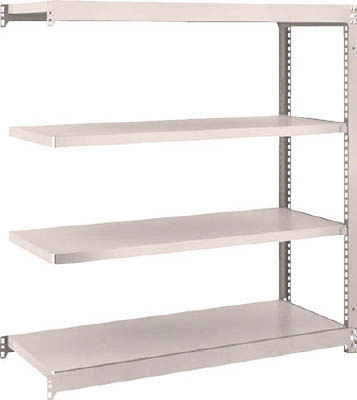 ＴＲＵＳＣＯ　Ｍ１．５型軽中量棚　１１６０Ｘ４４５Ｘ１２００　４段連結　ネオグレー＿