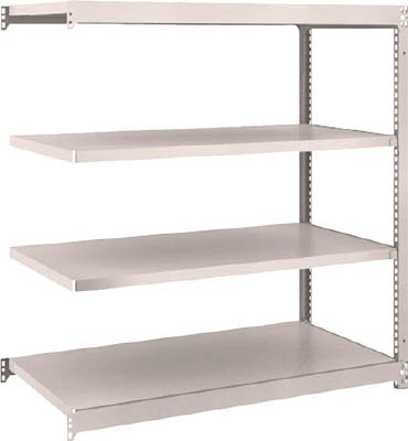 ＴＲＵＳＣＯ　Ｍ１．５型軽中量棚　１１６０Ｘ５９５Ｘ１２００　４段連結　ネオグレー＿