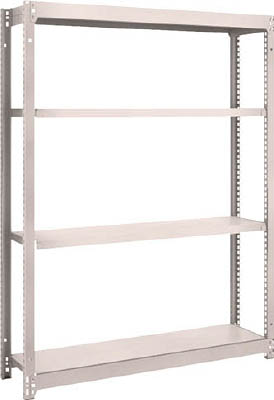 ＴＲＵＳＣＯ　Ｍ１．５型軽中量棚　１１６０Ｘ２９５Ｘ１５００　４段単体　ネオグレー＿